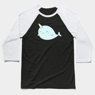 Kawaii Cute Narwhal T-Shirt Baseball T-Shirt